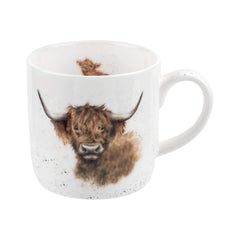 Royal Worcester Wrendale Designs Highland Cow Mug