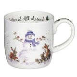 Royal Worcester Wrendale Designs Gathered All Around Snowman Mug - Cook N Dine