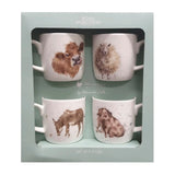 Royal Worcester Wrendale Designs by Hannah Dale Set of 4 Farmyard Mugs in Giftbox - Cook N Dine