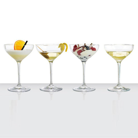 Spiegelau Prosecco Dessert/Champagne Saucers Set, Set of 4
