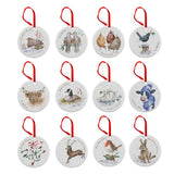 Royal Worcester Wrendale Designs 12 Days of Christmas Decorations - Cook N Dine