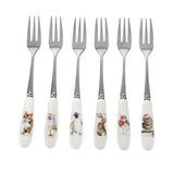 Royal Worcester Wrendale Designs Christmas Pastry Forks Set of 6 - Cook N Dine