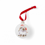 Royal Worcester Wrendale Designs Bauble - Ho Ho Ho (Rabbit) - Cook N Dine