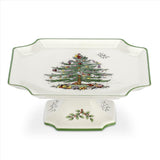 Spode Christmas Tree Footed Square Cake Plate - Cook N Dine