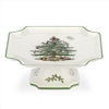 Spode Christmas Tree Footed Square Cake Plate