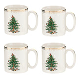 Spode Christmas Tree Gold Mugs Set of 4 - Cook N Dine