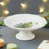 Spode Christmas Tree Sculpted Footed Candy Dish - Cook N Dine