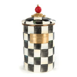 MacKenzie-Childs Courtly Check Enamel Canister - Large - Cook N Dine