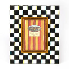 MacKenzie-Childs Courtly Check Enamel Frame - 5 in x 7 in