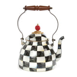 MacKenzie-Childs Courtly Check Enamel Tea Kettle - 2 Quart - Cook N Dine