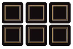 Pimpernel Classic Black Coasters Set of 6