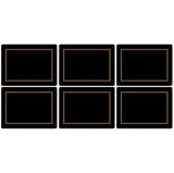 Pimpernel Classic Black Placemats Set of 6 - Cook N Dine