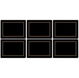 Pimpernel Classic Black Placemats Set of 6 - Cook N Dine