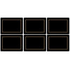 Pimpernel Classic Black Placemats Set of 6