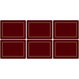 Pimpernel Classic Burgundy Placemats Set of 6 - Cook N Dine