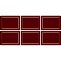 Pimpernel Classic Burgundy Placemats Set of 6