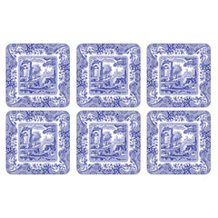 Pimpernel for Spode Blue Italian Coasters Set of 6