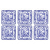 Pimpernel for Spode Blue Italian Coasters Set of 6