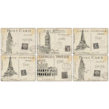 Pimpernel Postcard Sketches Placemats Set of 6 - Cook N Dine