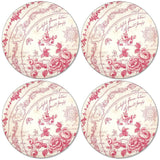 Pimpernel Red Archive Round Placemats Set of 4 - Cook N Dine
