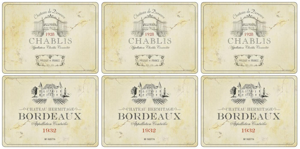 Pimpernel Vin de France Placemats Set of 6 Cook n Dine