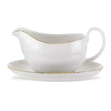 Royal Worcester Classic Gold Sauce Boat and Stand 0.4ltr/14oz - Cook N Dine