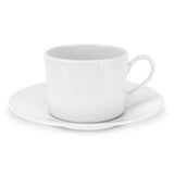 Royal Worcester Classic White Tea Cup & Round Saucer Set of 4 - Cook N Dine