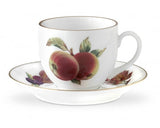 Royal Worcester Evesham Gold Tea Cup & Saucer Set of 4 - Cook N Dine