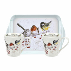 Royal Worcester Wrendale Designs Christmas Mug & Tray Set