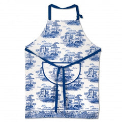 Pimpernel for Spode Blue Italian Cotton Drill Apron