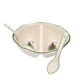 Spode Christmas Tree 3 Piece Divided Serving Dish - Cook N Dine