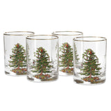 Spode Christmas Tree Double Old Fashioned Tumbler Set of 4 - Cook N Dine