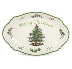 Spode Christmas Tree Merry Christmas Tray