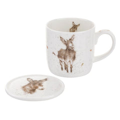 Royal Worcester Wrendale Designs Gentle Jack Mug and Coaster Set (Donkey)