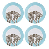Royal Worcester Wrendale Designs Melamine Dinner Plates - Elephant Set of 4 - Cook N Dine