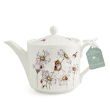 Royal Worcester Wrendale Designs Teapot 2pt (Mouse & Flower) - Cook N Dine