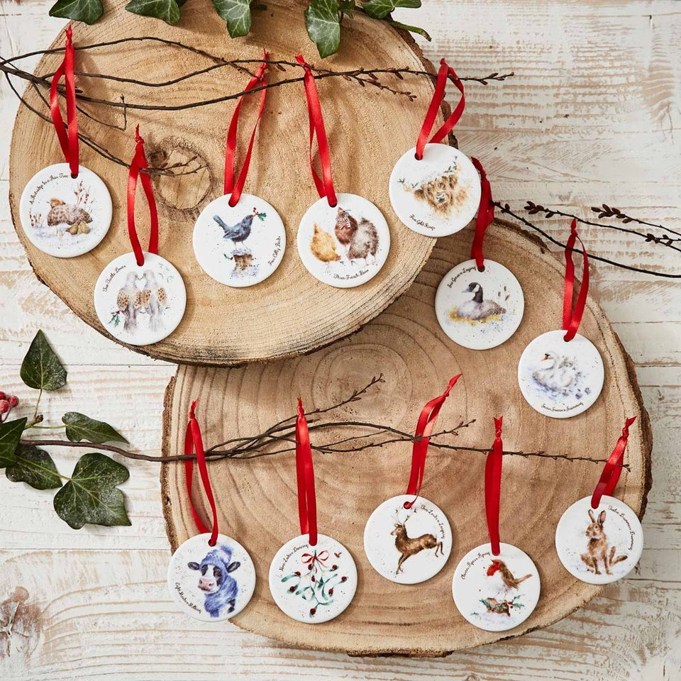 Royal Worcester Wrendale Designs 12 Days of Christmas Decorations – Cook n  Dine