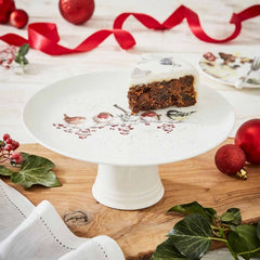 Royal Worcester Wrendale Designs Footed Cake Plate Snowy Day