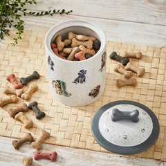 Royal Worcester Wrendale Designs Dog Treat Jar