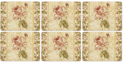 Pimpernel Antique Rose Linen Placemats Set of 6