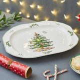 Spode Christmas Tree Sculpted Oval Platter - Cook N Dine